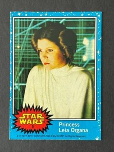 1977 Topps Star Wars Princesa Leia Organa RC Carrie Fisher Ex+ #5 (Cardkast) - Imagen 1 de 2