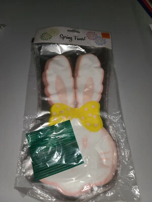 Vintage Disposable Candy Bags Easter Bunny 30 Count bags 11 in x 6 in Plastic - Image 1 of 3