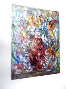 Original Collectable "Peppy French Floral" impressionistic oil painting, Davila - Picture 1 of 4