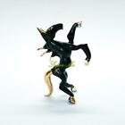 Pure Black Stunt Horse Mini Hand Blown Glass Collectible Crystal Animal Figurine