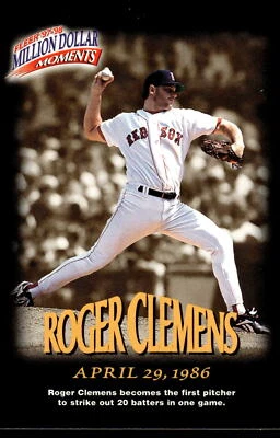 1997-98 Fleer Million Dollar Moments #12 Roger Clemens Card - Image 1 of 2