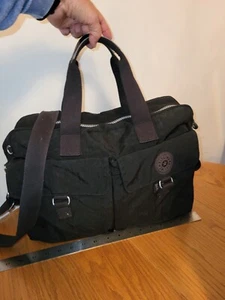 Kipling Nylon Baby Large Diaper Bag Black Travel Commuter Carry-All - Picture 1 of 13