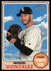2017 Topps Heritage #640a Miguel Gonzalez Chicago White Sox