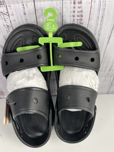 Sandali Crocs Mega Crush plateau zeppa slingback donna taglia 6 neri comodi - Foto 1 di 5