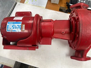 👀BELL & GOSSETT IN-LINE CENTRIFUGAL PUMP #60 11/2A 55/8BF W/ GOULD 1/2 HP MOTOR - Picture 1 of 9