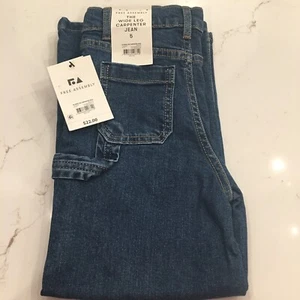 NWT* Wide Leg Carpenter Blue Jeans Boys Size 5 - Picture 1 of 6