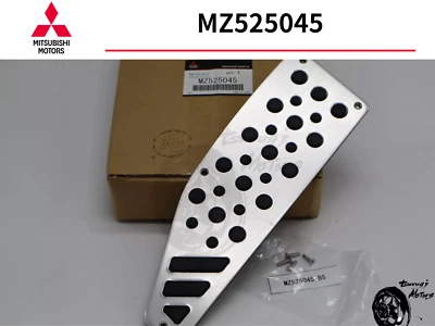 KIT DE CUBIERTA DE PEDAL REPOSAPIÉS DE ALUMINIO GENUINO MITSUBISHI LANCER EVOLUTION X 5MT OEM Foto 1 de 4