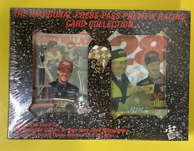 1993 The Inaugural Press Pass Preview Racing Card 34 cards NIB Petty Wallace - Image 1 of 4