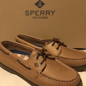 NEW Sperry Women’s Size 7 M Authentic Original 2 Eye Boat Shoe Sahara 9155240 - Picture 1 of 8