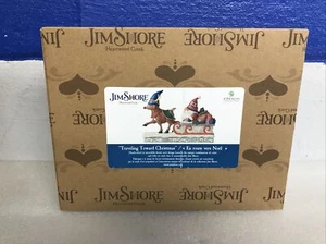 Jim Shore Heartwood Creek 6012954 Traveling Toward Christmas Reindeer/Gnome New - Picture 1 of 9