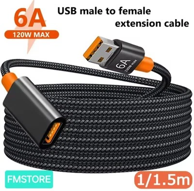 Cavo Prolunga USB 3.0 150 CM  USB Tipo A Maschio a Femmina Cavi di Estensione U - Immagine 1 di 4