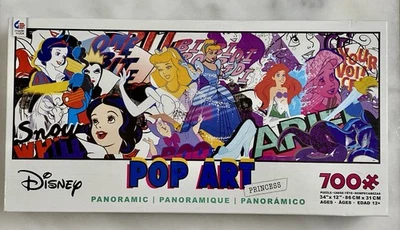 Disney POP ART Princesa Panorámica 700 piezas Rompecabezas Nieve Ariel Cenicienta NUEVO Foto 1 de 4