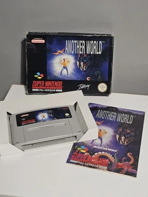 Another World - Super Nintendo - SNES - Boxed & Complete - PAL UK - Tested - Image 1 of 4
