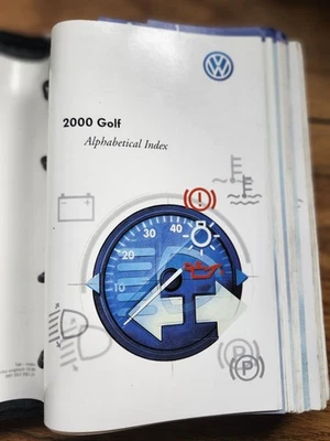 Руководство пользователя 2000 Volkswagen Golf с чехлом - Изображение 1 из 4