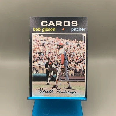 1971 Topps - Bob Gibson #450 Cardinals EX + острый без складок Бесплатная доставка - Изображение 1 из 4