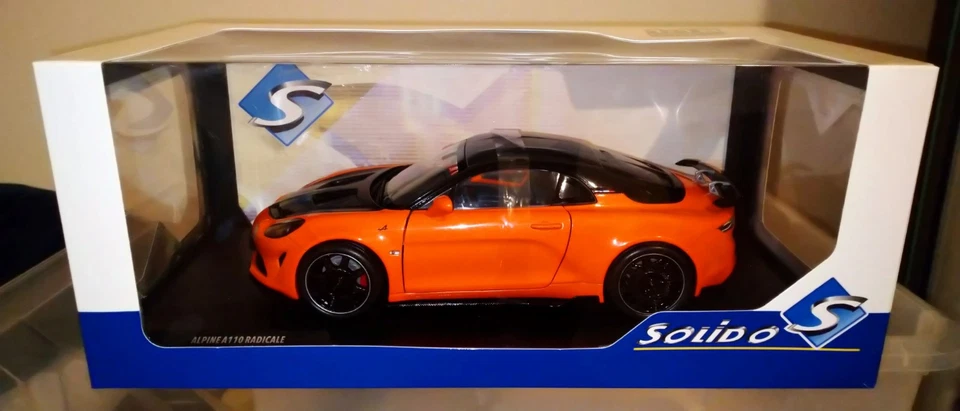 SOLIDO 1:18 S1801629 ALPINE RENAULT A110R RADICALE ORANGE COBALT 2024 - Immagine 1 di 4