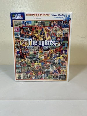 Nuevo Rompecabezas Montaña Blanca "Los años 80" 1000 Piezas Rompecabezas Sellado Foto 1 de 2
