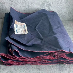 VTG c.1930-1950 Kurume Kasuri Indigo Cotton Tanmono Bolt 12m x 36cm w/COA Unused - Picture 1 of 4