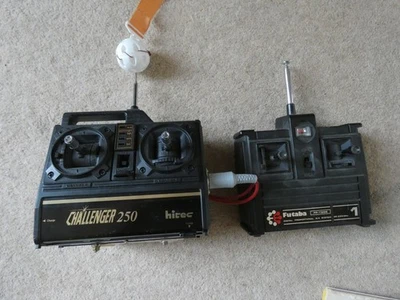 FUTABA AND HI TECH 27 MGZ HAND SETS IN USED CONDITION, WITH EXTRA POWER SYSTEM - Image 1 of 4