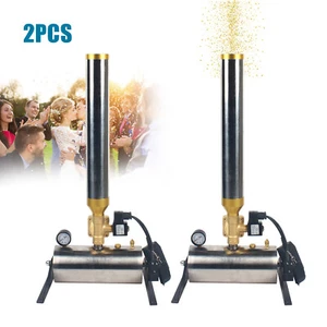 2 Stück Konfetti Werfer Maschine Kanone Kabellos Party Hochzeit Bühne Papieraufnahmen - Bild 1 von 7