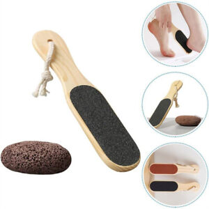 Wooden Foot Rasp File Callus Remover Scrubber Hard Dead Rough Skin Pedicure Tool
