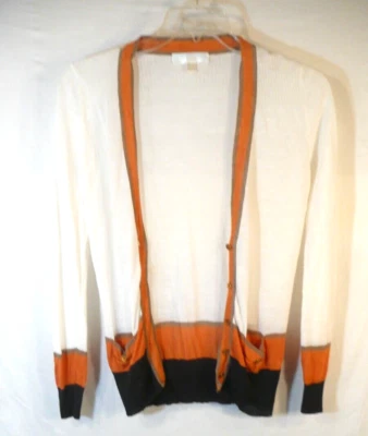 LUMIERE e Mujer Cárdigan Largo SUÉTER Talla L Algodón/Lino Bolsillos Foto 1 de 4