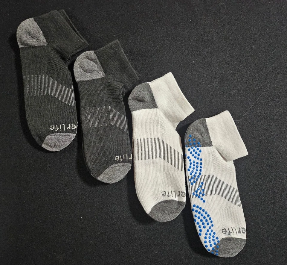 Paquete de 4 calcetines de compresión de tobillo Copper Life talla L Foto 1 de 1