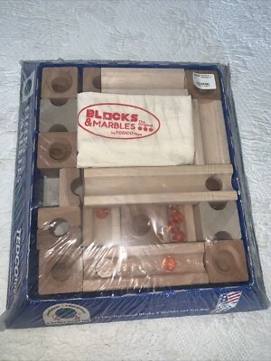 The Original Blocks And Marbles By Tedco Toys with bag Sealed Educational - Image 1 of 4