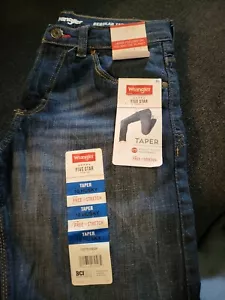 Wrangler Tapered Free To Stretch 10 Husky - Picture 1 of 6