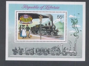 LIBERIA SOUVENIR SHEET #C197, MNH - Switzerland Historic Railways 1895 - FOS119 - Picture 1 of 1