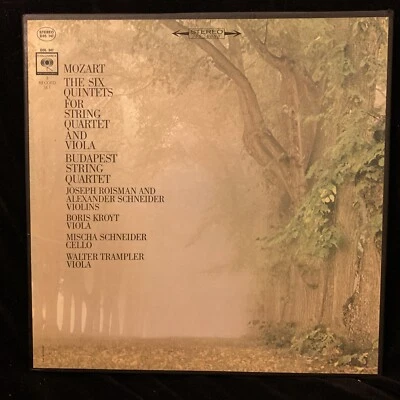 MOZART String Quintets Complete - BUDAPEST QUARTET Trampler - COLUMBIA ST 3LP - Image 1 of 4