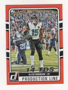 2019 PANINI DONRUSS FOOTBALL PRODUCTION LINE TD ALLEN ROBINSON JAGUARS #7 - Picture 1 of 4