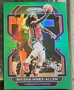 Myisha Hines-Allen SP 2022 Panini Prizm WNBA Green Prizm #12 Mystics Nice Mint - Picture 1 of 2