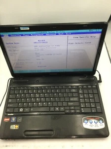 TOSHIBA SATELLITE L655 = BOOTS TO BIOS - AMD ATHLON II - NO RAM - READ DESC - BB - Picture 1 of 7