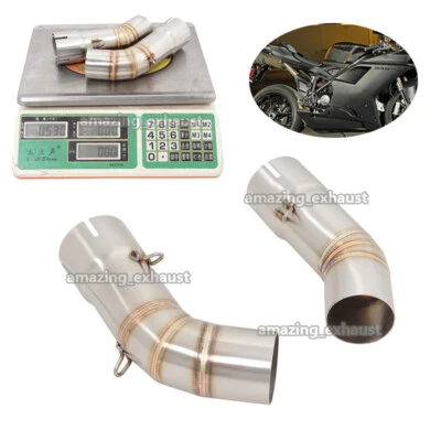 For Ducati 848 1098 1198 Motorcycle Exhaust System Mid Pipe Link Tube Escape L&R - Image 1 of 4