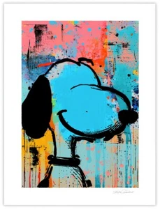 "Impresión de bellas artes SNOOPDOG 18x24"" firmada a mano por el artista Stephen Chambers" - Imagen 1 de 1