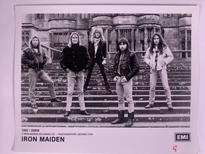Iron Maiden Fotografie Bruce Dickinson Original Retro Emi 10x8 Promo 1992 - Bild 1 von 12