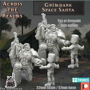 Grimdark Space Santa(NPC)/TTRPG/Wargaming/Grimdark/Across the Realm - Picture 1 of 2