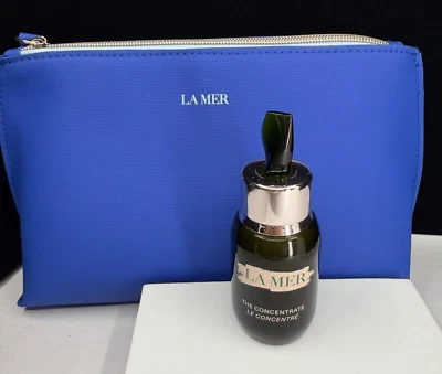 NEW La Mer 'The Concentrate" Le Concentre  0.5 fl. oz With Pouch VALUE SET - Image 1 of 4