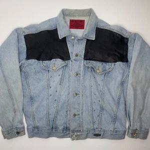 Vintage JNCO Jeans Los Angeles Denim W schwarze Lederjacke JNCO Collection Gr. 2 - Bild 1 von 14