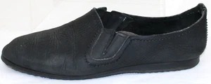Zodiac SOLO SCARPA SINISTRA nera uomo 12 pull on pelle morbida usura sulla suola - Foto 1 di 5