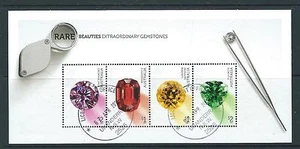 AUSTRALIA 2017 RARE BEAUTIES - GEMSTONES MINIATURE SHEET FINE USED - Bild 1 von 1