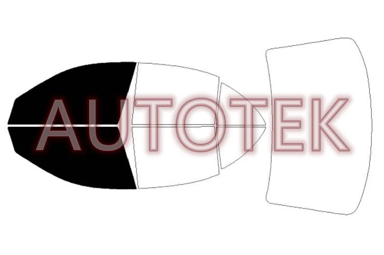 Película precortada tinte de ventanas delanteras de dos puertas para Mercedes-Benz E-Sedan 2003-2009 Foto 1 de 4