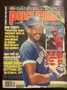 SCD BASEBALL CARD PRICE GUIDE MONTHLY OCT 1989 MAGAZINE CARDS INTACT GRIFFEY JR