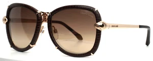 ROBERTO CAVALLI Mirfak 915S-A 28G Rose Gold Brown Womens Sunglasses 56-18-135 - Picture 1 of 15