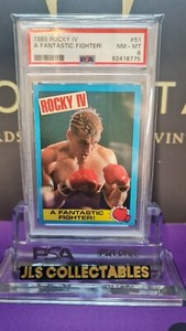 1985 Rocky IV A Fantastic Fighter! #51 Topps - Psa 8 Graded Card - Vintage!