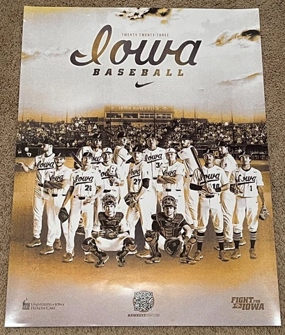 2023 IOWA HAWKEYES BASEBALL POSTER *BRAND NEW*  L QQ K *FREE SHIPPING* DEAL Cover