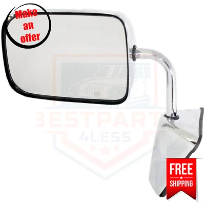 Espelho Kool Vue DG68L manual dobrável lado esquerdo para Dodge D150/D250/D350 base - Imagem 1 de 4