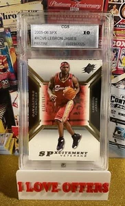 416/999 LeBRON JAMES 2005 SPx SPXCITEMENT VETERANS #XCV6 CGS 10 CAVALIERS READ - Picture 1 of 6