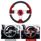 (red) 320mm/12.5inch Car Sport Steering Wheel With Horn Button Universal